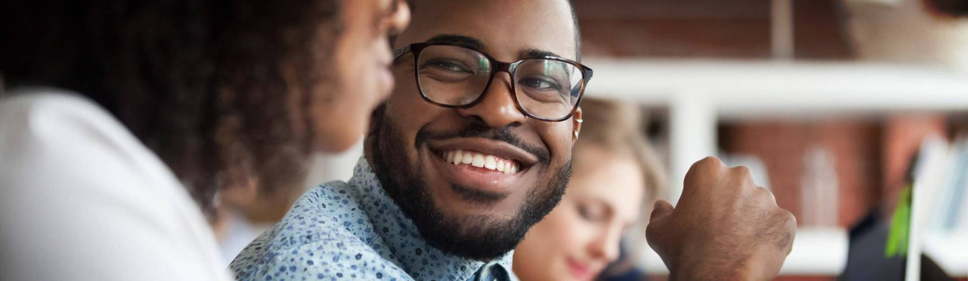 man smiling