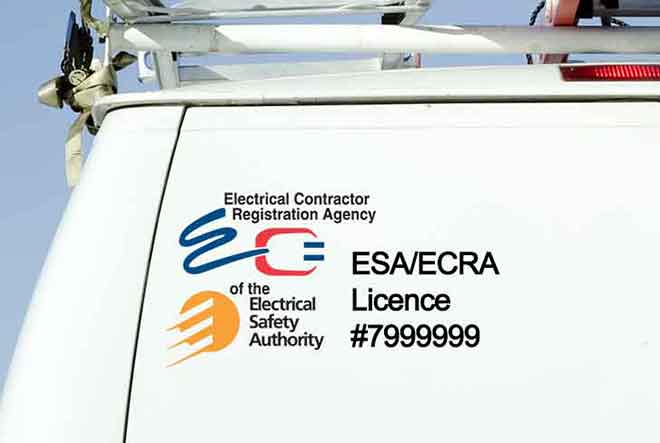 contractor van with licence